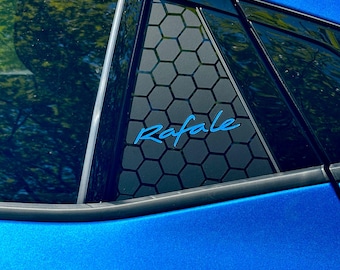 Renault Rafale – Window Stickers Honeycomb Pattern | Custom Decal Rear Window Alpine Side Window | Car Window Stickers