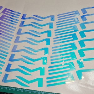 NEWMEN Rim Decals/Color Aurora 8pcs