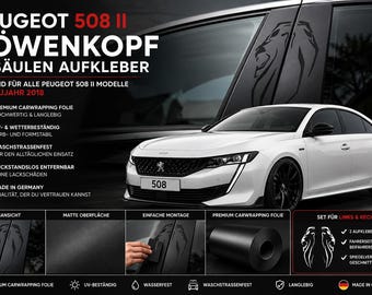 Peugeot 508II B-stijl stickers/Leeuw/Autostickers/Tuning stickers/Peugeot Tuning