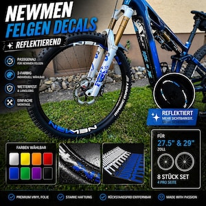 Kit Autocollants Compatible GIANT Rouge - Logos VTT Mountainbike Decals Sticker