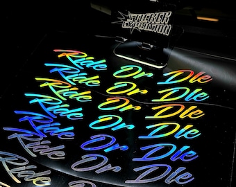 Ride Or Die rim sticker/mountain bike/ebike downhill/enduro