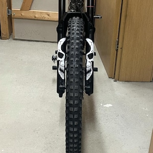 Adesivi / decalcomanie per forcelle ammortizzate a forma di teschio / Rock Shox / Fox / SR Suntour / Marzocchi / Öhlins Emtb
