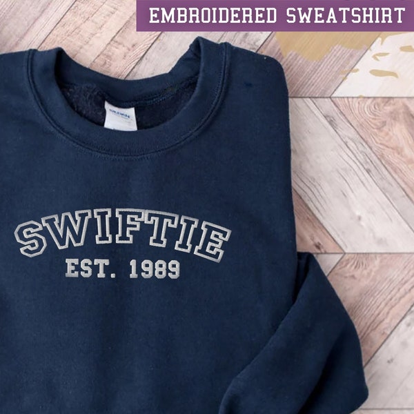 Swiftie Embroidered Sweatshirt Swiftie, 1989 Sweater Swiftie Gift Taylor's Version Unisex Eras Tour Sweater
