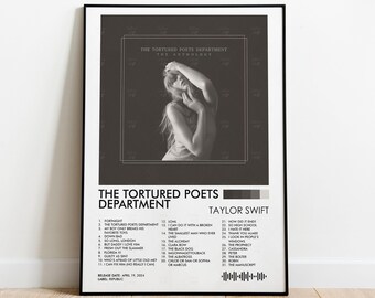 Poets Anthology Poster Print, Minimalist Poster Gift, Aesthetic Wall Decor, Album Cover Poster, Wall Art