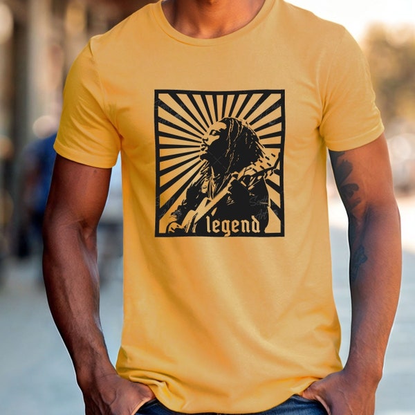 Bob Marley Tshirt, Bob Marley Legend Shirt, Music Fan Gift, Reggae Shirt, Unisex