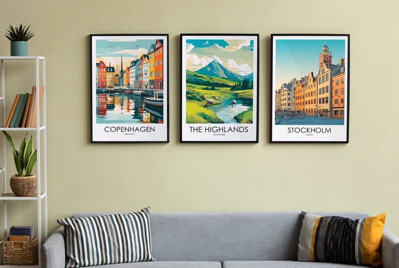 Scottish Highlands Poster Scottish Highlands Travel Print - Etsy