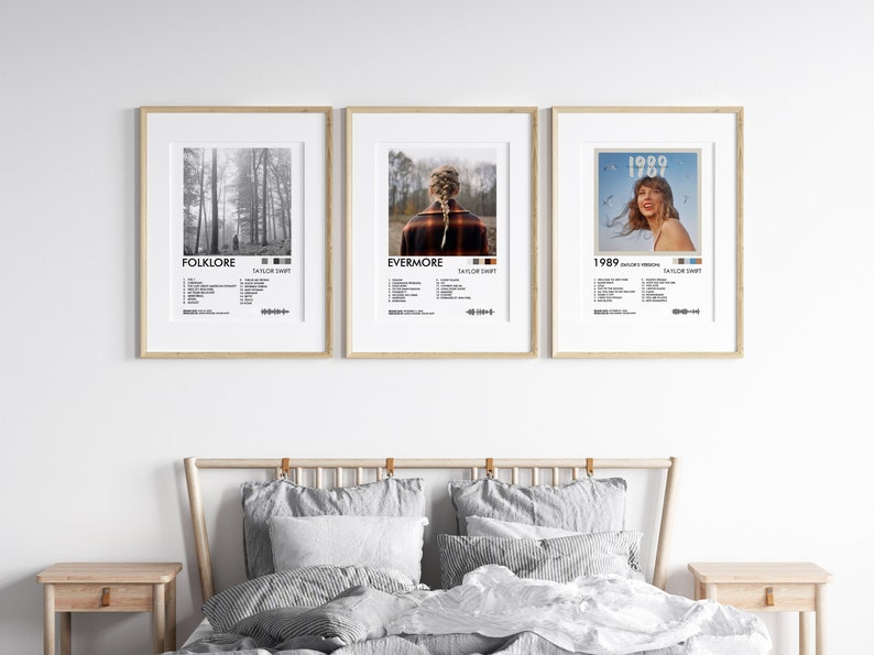 Taylor Posters Prints x3 Any 3 Taylor Album Covers, Wall Posters, Album Posters For Bedroom, Minimalist Print, Posters image 5
