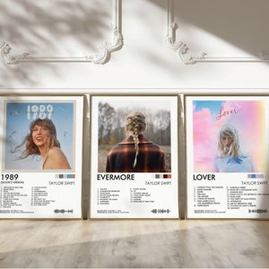 Taylor Posters Prints x3 Any 3 Taylor Album Covers, Wall Posters, Album Posters For Bedroom, Minimalist Print, Posters image 2