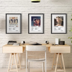 Taylor Posters Prints x3 Any 3 Taylor Album Covers, Wall Posters, Album Posters For Bedroom, Minimalist Print, Posters image 7