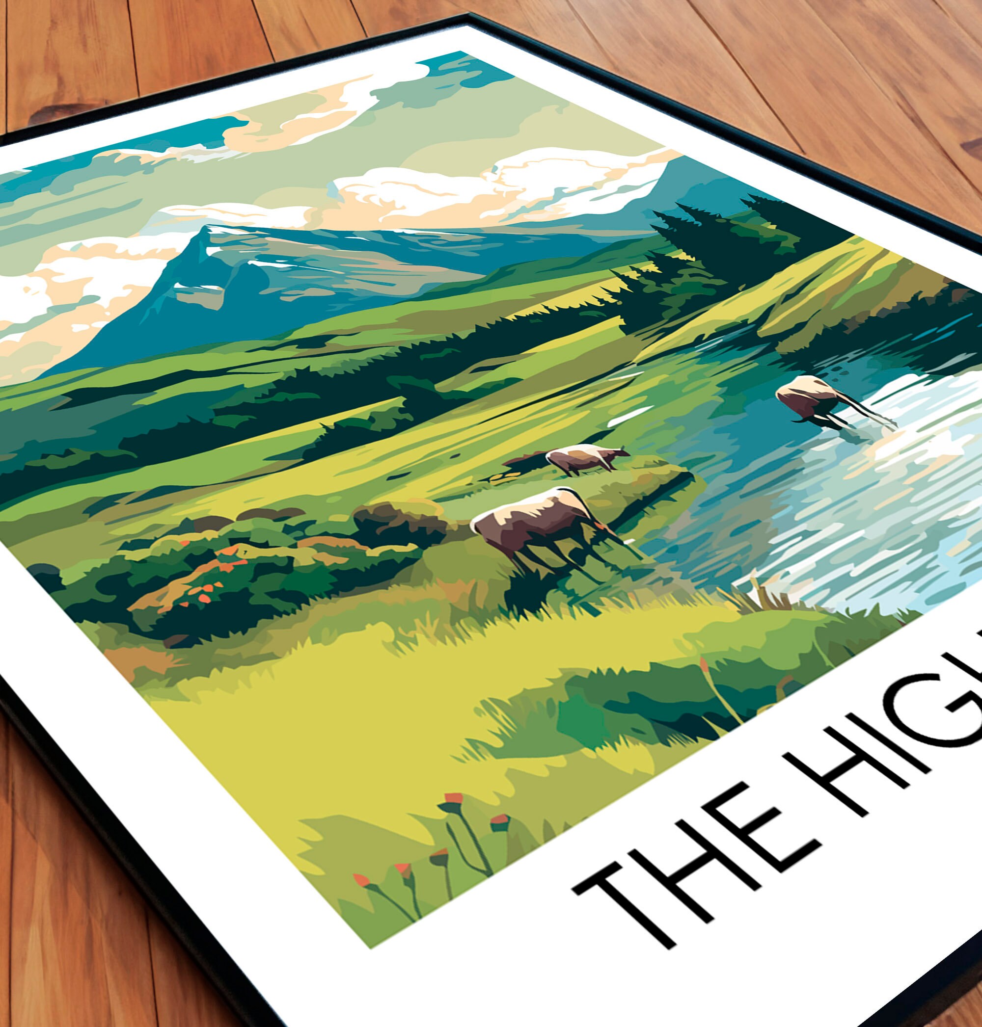 Scottish Highlands Poster Scottish Highlands Travel Print - Etsy