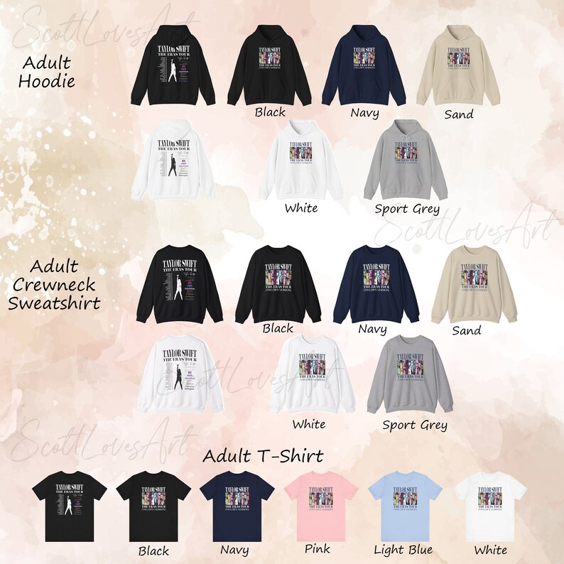 Eras Tour Canada Hoodie 2 Sided Taylor's Version, North American Concerts Swiftie Hoodie, Pullover, Tshirt, Crewneck Sweatshirt, Merch image 6