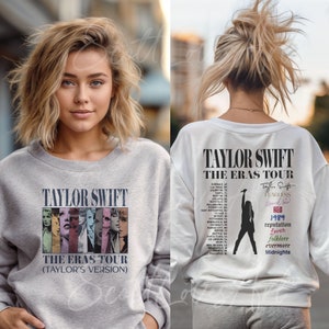 Eras Tour Canada Hoodie 2 Sided Taylor's Version, North American Concerts Swiftie Hoodie, Pullover, Tshirt, Crewneck Sweatshirt, Merch image 2