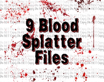Pacchetto schizzi di sangue SUBLIMAZIONE Design digitale, PNG, Crimine vero, Omicidio
