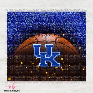 UK Basketball Glitter 20 Unzen Becher Design, Sublimation Digitales Design, PNG, Kentucky Wildcats