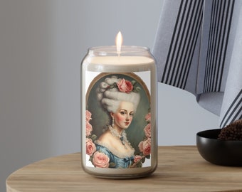 Bougie shabby chic, cadeau Marie-Antoinette, bougie parfumée écologique, 13,75 oz, coquette shabby chic accessoire pour la maison