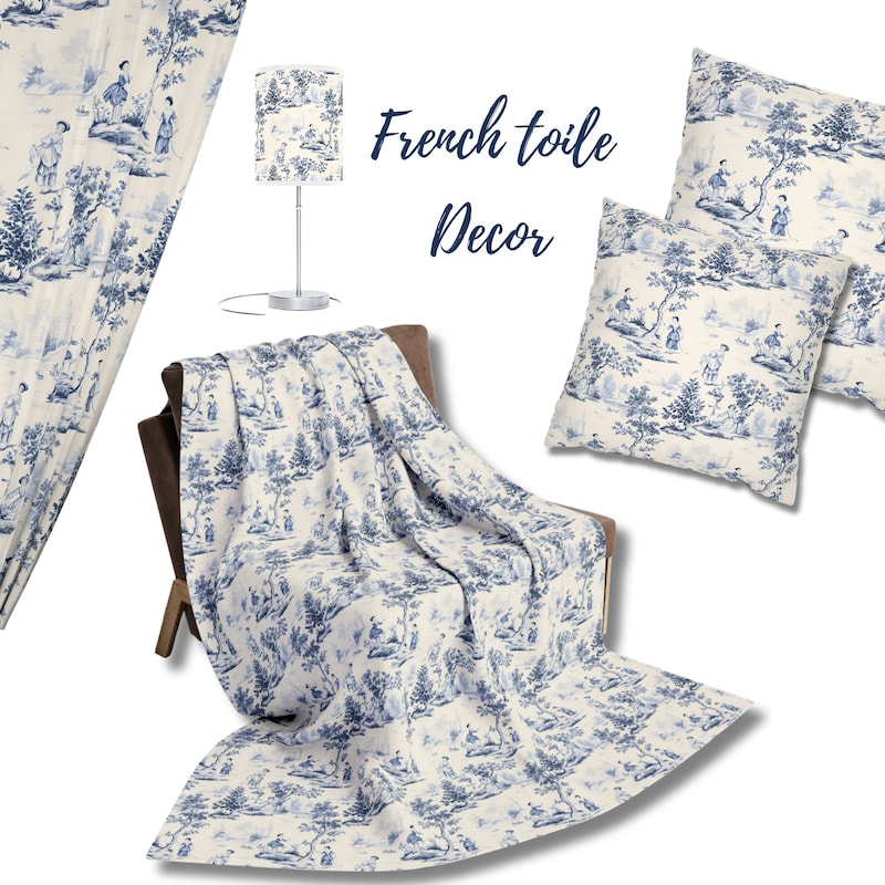 French Toile - Etsy