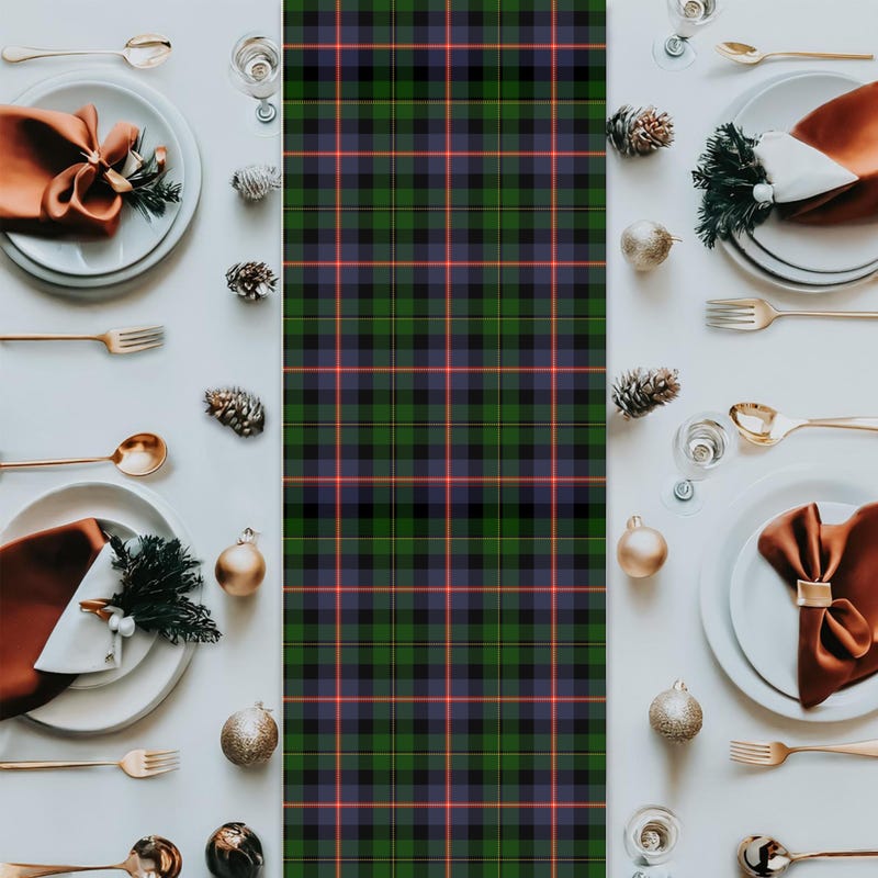 Grierson Tartan Crest Table Runner - Cotton table runner main image 0