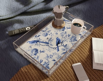 Coffret Poubelle + Mouchoir Porcelaine Blue Willow – Chinoiserie Bleue