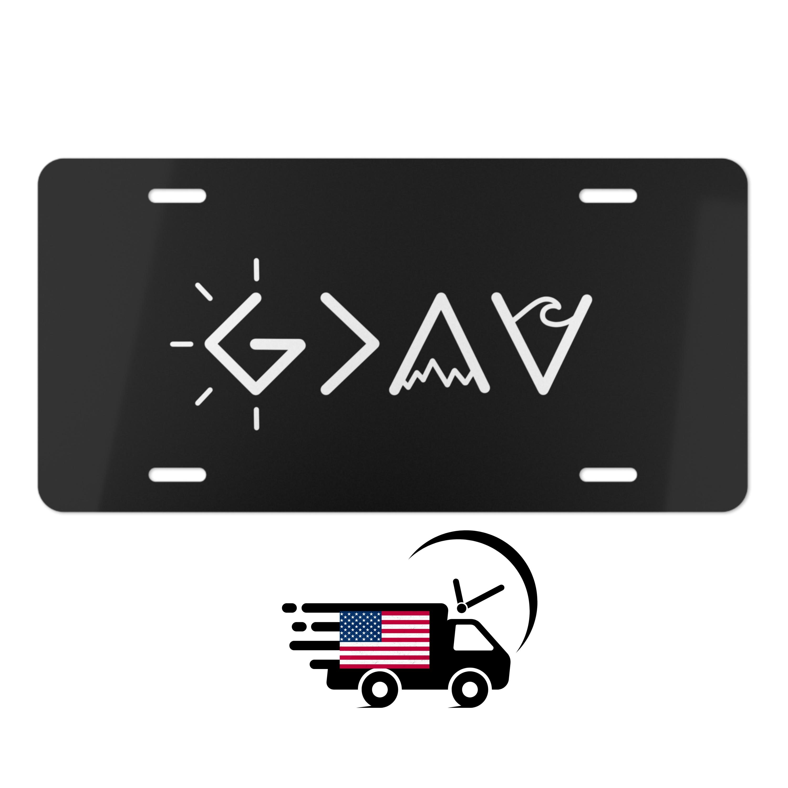 Blessed- License Plate New Car Tag Metal Aluminum - USA