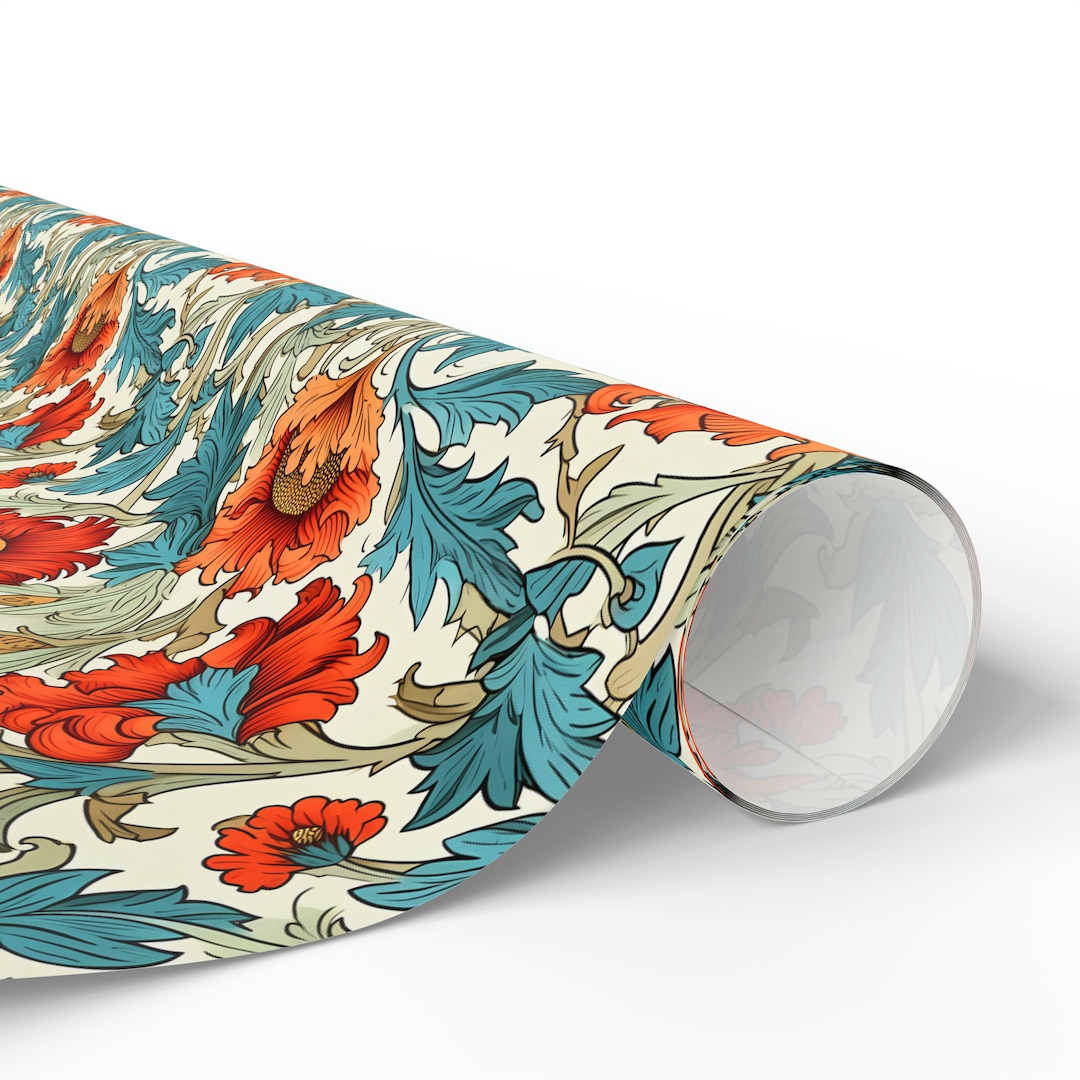 William Morris Wrapping Papers, Victorian Gift Wrap, Victorian Craftint