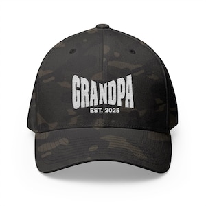 Embroidered  New Grandpa and Grandma Cap, Personalized Hat for New Grandparent, Family gift, Custom Birth Announcement Cap, New Grandma gift