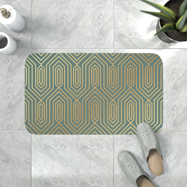 Green Bath Mat - Etsy