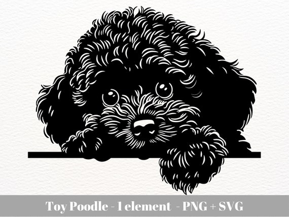 Poodle Umbrella - Black Toy Poodle Poodle Umbrella - Black Toy Poodle