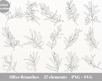 Olive branch svg for lasers / Olive svg / olive leaf svg/ Olive Wreath / Hand Drawn olives / commercial use clipart / instant download svg
