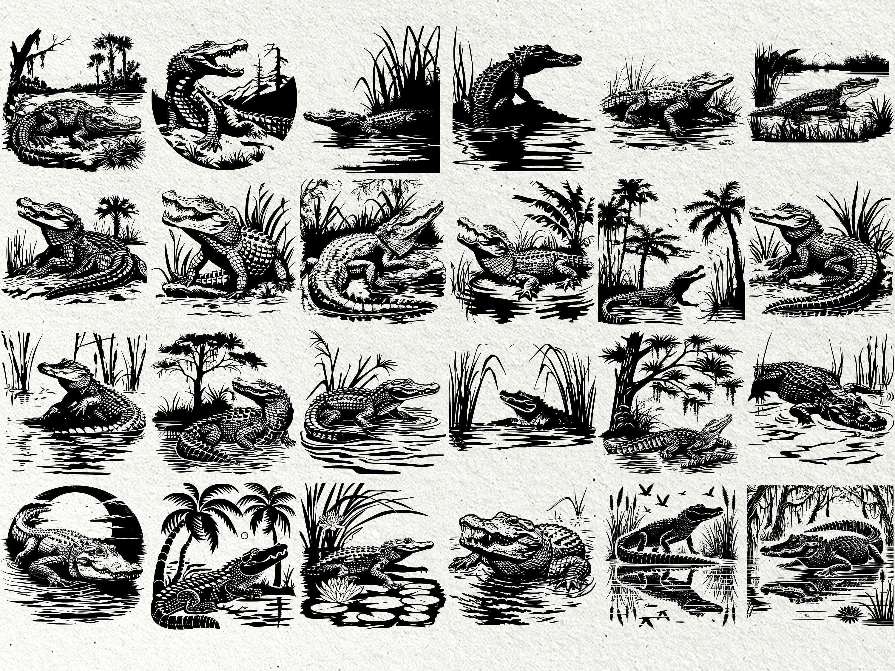 Alligator Svg Bundle / Alligator Head SVG / Alligator Svg File ...