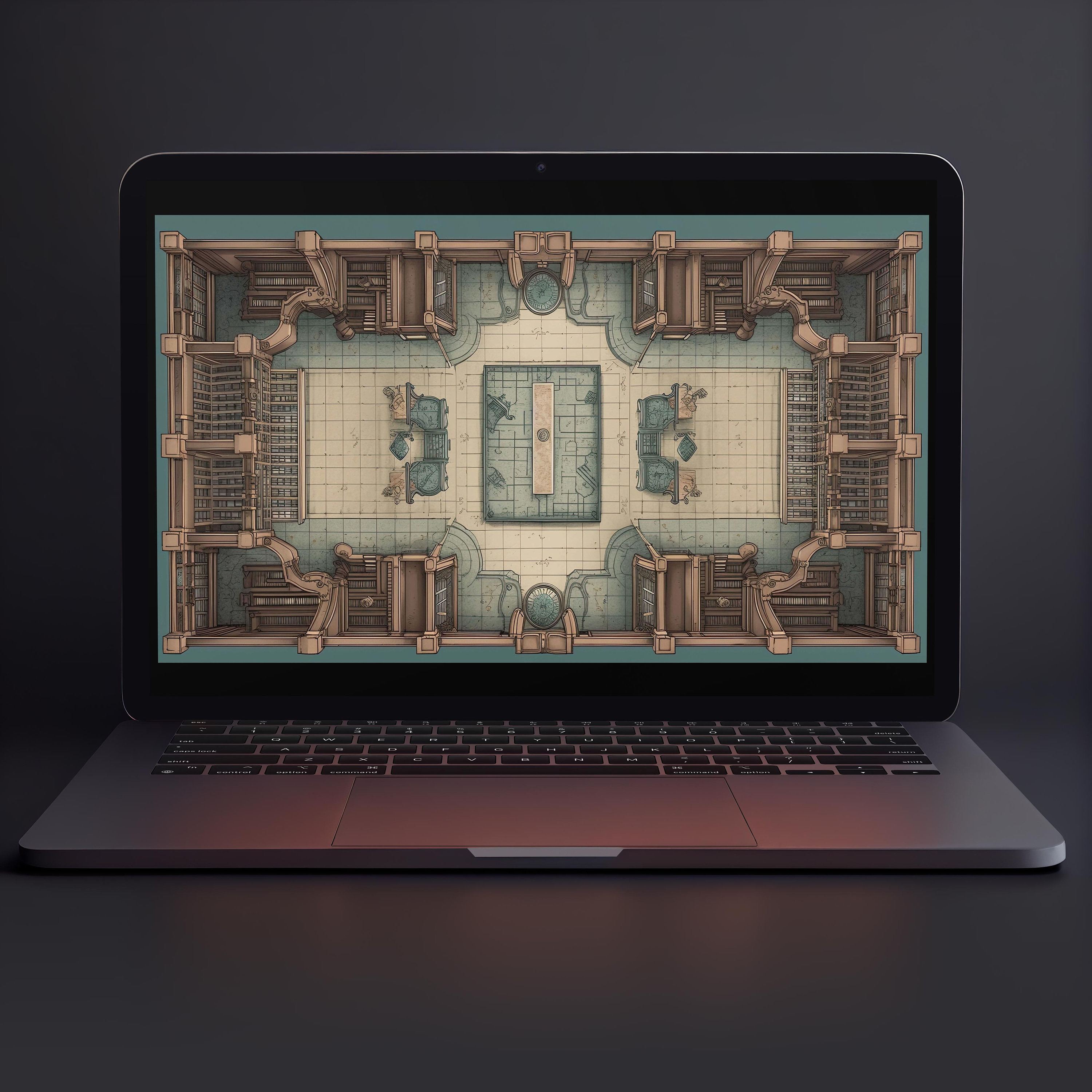Ceiling A RPG Battlemap TTRPG Setting Dungeons and Dragons Background ...