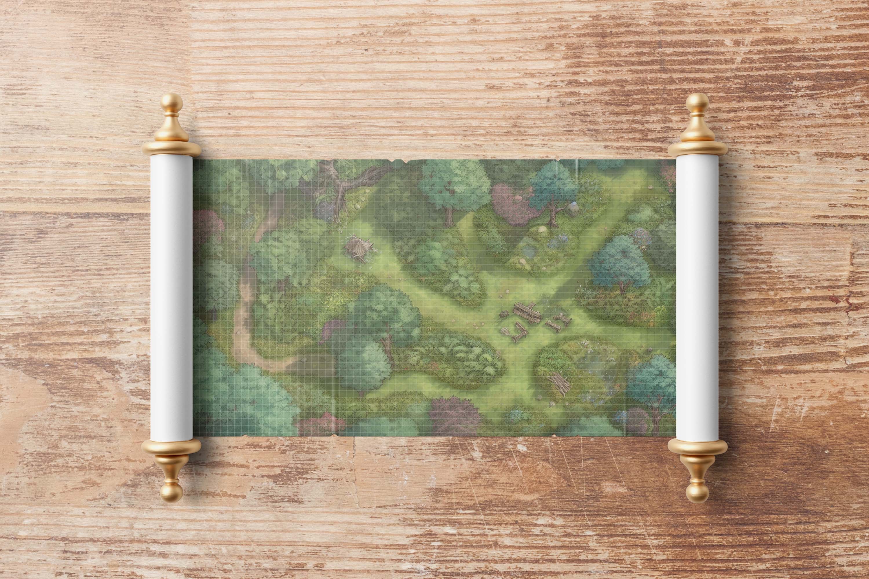 Forest Camp C RPG Battlemap Dungeons and Dragons TTRPG Virtual Tabletop ...