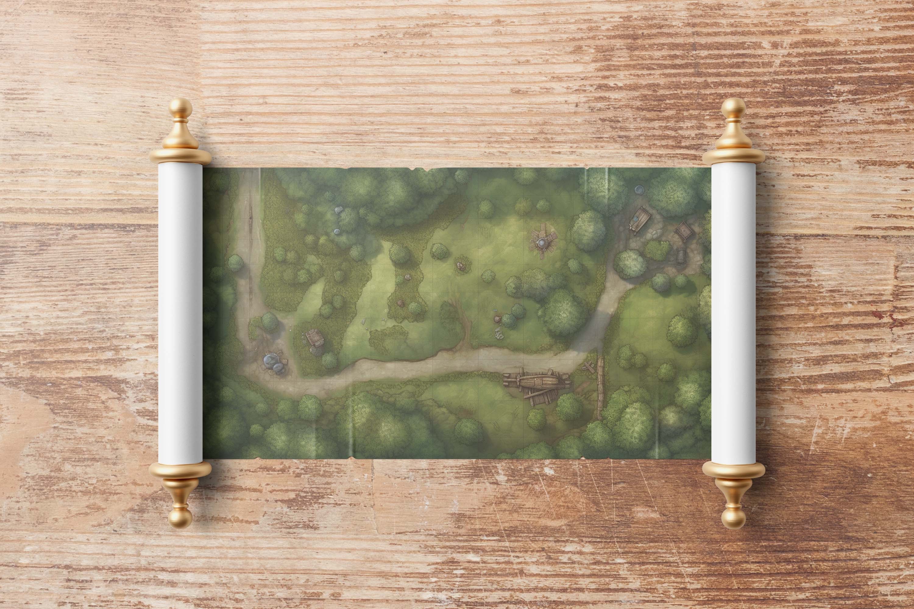 Forest Camp D RPG Battlemap Dungeons and Dragons TTRPG Virtual Tabletop ...