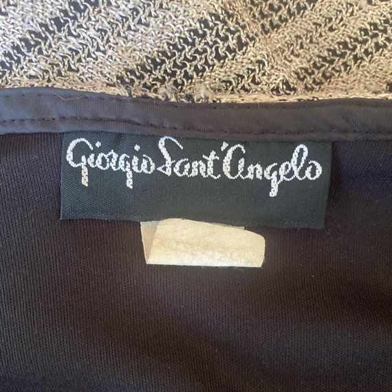 Giorgio Sant'Angelo vintage 1980’s tan crochet la… - image 6
