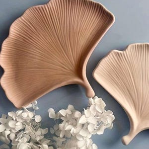 Ginkgo Leaf Jewelry Tray - Nature-Inspired Ring Dish, Decorative Trinket Holder, Elegant Vanity Organizer, Unique Gift for Women&quot;