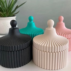 12 Elegant Cement Candle Jar/Candle Jar/Handmade candle Jar
