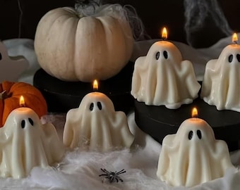 Ghost Candles, Halloween Decor, Thanksgiving Decor, Halloween Candles, Fall Home Decor, Autumn Candle, Halloween Gift Set