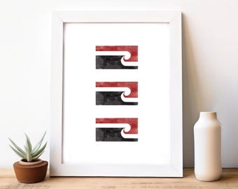 Maori Flag Tino Rangatiratanga Artwork wall art Digital Download