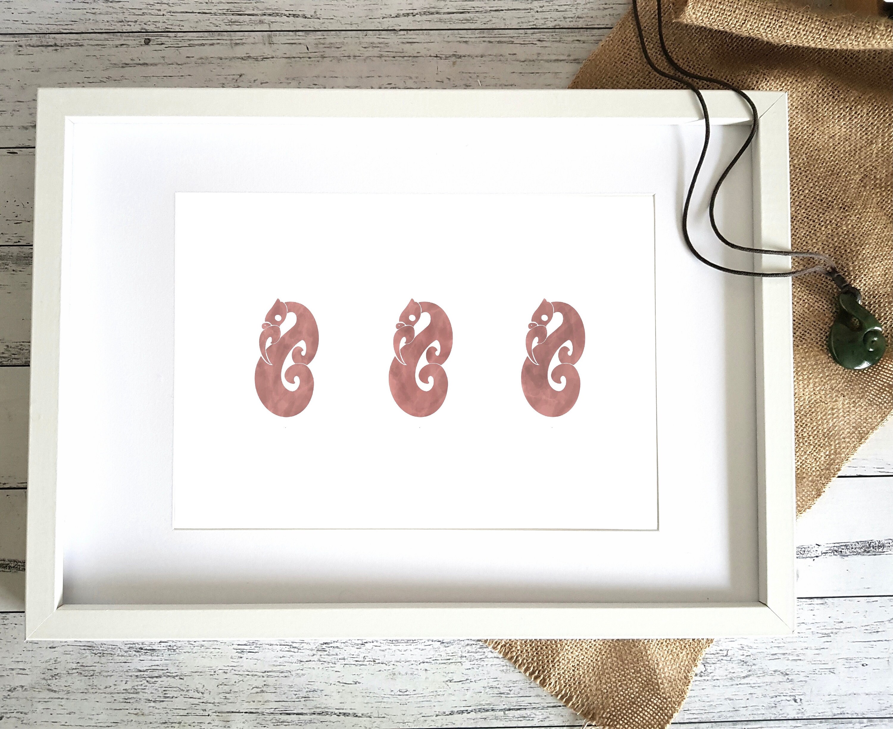 Maniai Maori Inspired 3 Manaia Landscape Wall Art Print - Etsy