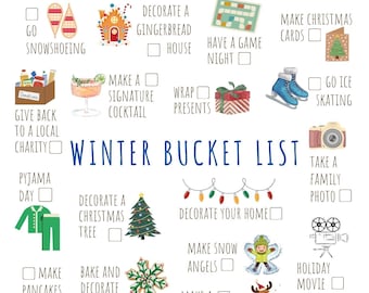 Printable Winter Bucket List