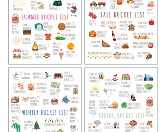 Seasonal Bucket List - All 4 Seasons