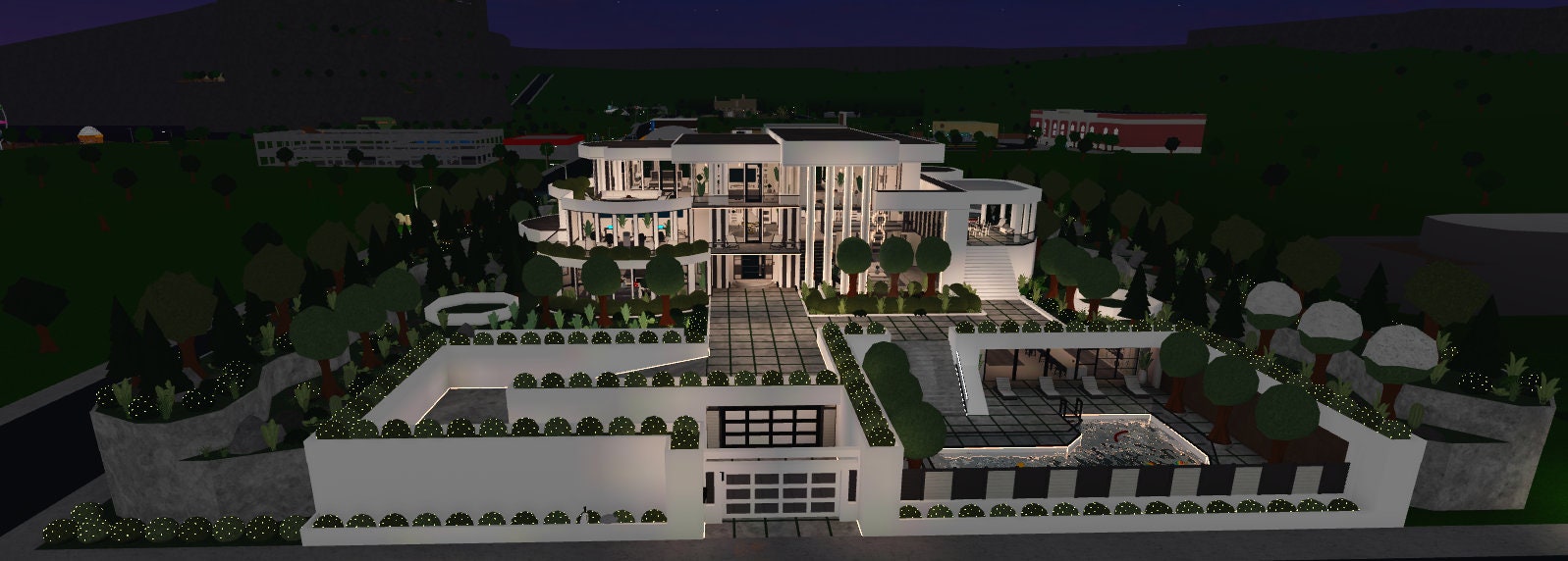 Bloxburg Mansion Luxury exterior 