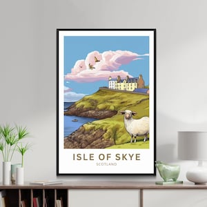 Isle Of Skye Travel Print Wall Art Isle Of Skye Wall Hanging Home Décor Isle Of Skye Gift Art Lovers Scotland Art Lover Gift Isle Of Skye