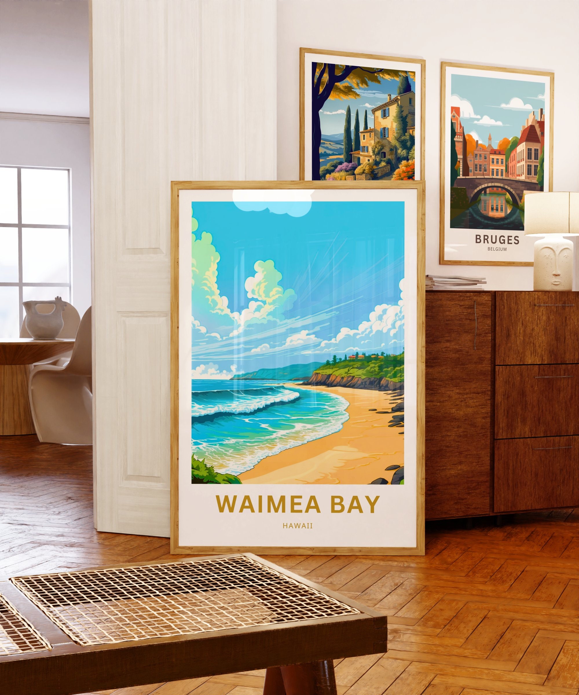 Hawaii Waimea Bay 20フィート波アンティーク額2枚セット 2/4 Hawaii Day - 波伝説 ニュース