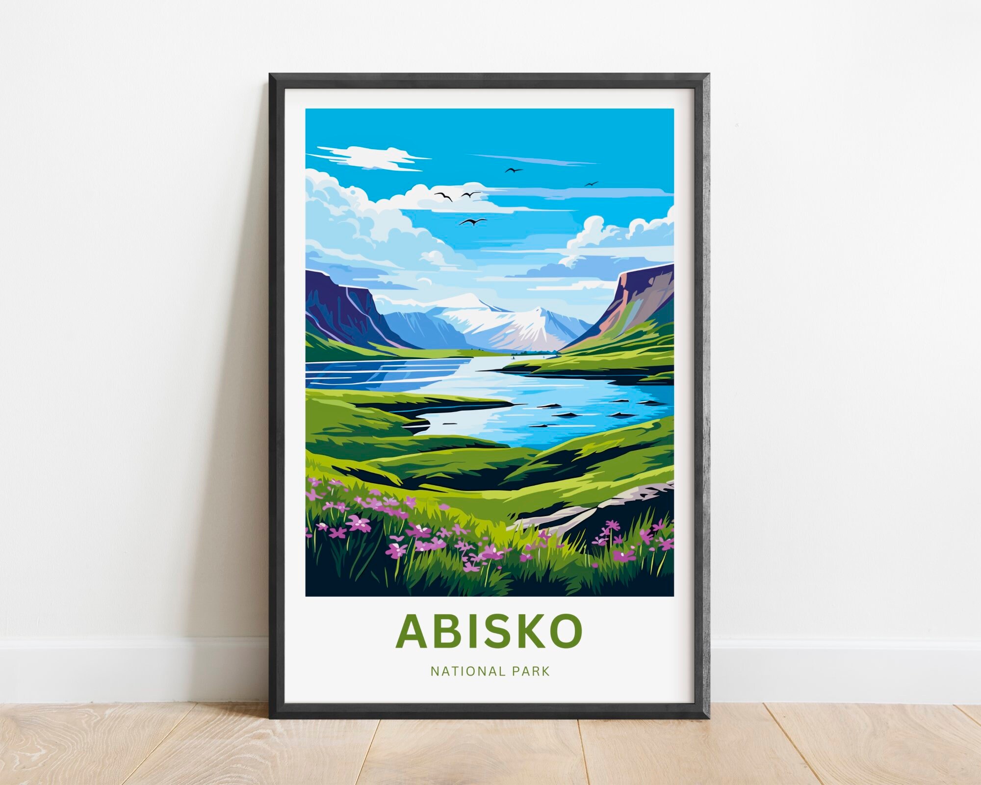 Abisko Travel Print - Abisko Poster, National Park Sweden United
