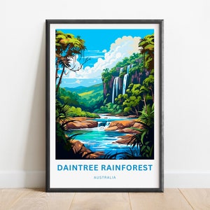 Daintree Rainforest Travel Print - Daintree Rainforest poster, Australia Wall Art, Framed present, Gift Australia Present
