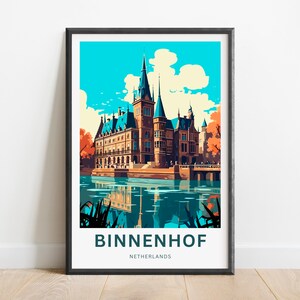 Binnenhof Travel Print - Binnenhof poster, Netherlands Wall Art, Framed present, Gift Netherlands Present