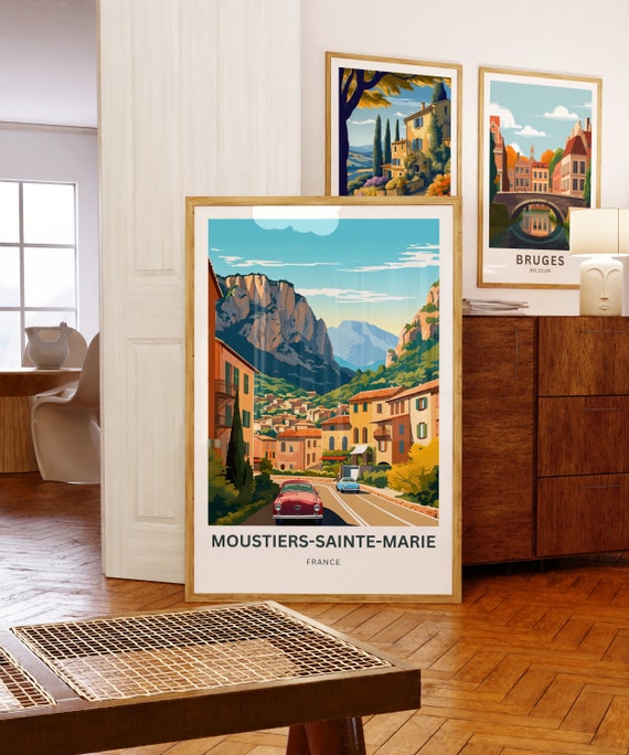 Moustiers-sainte-marie Travel Print - Moustiers-sainte-marie