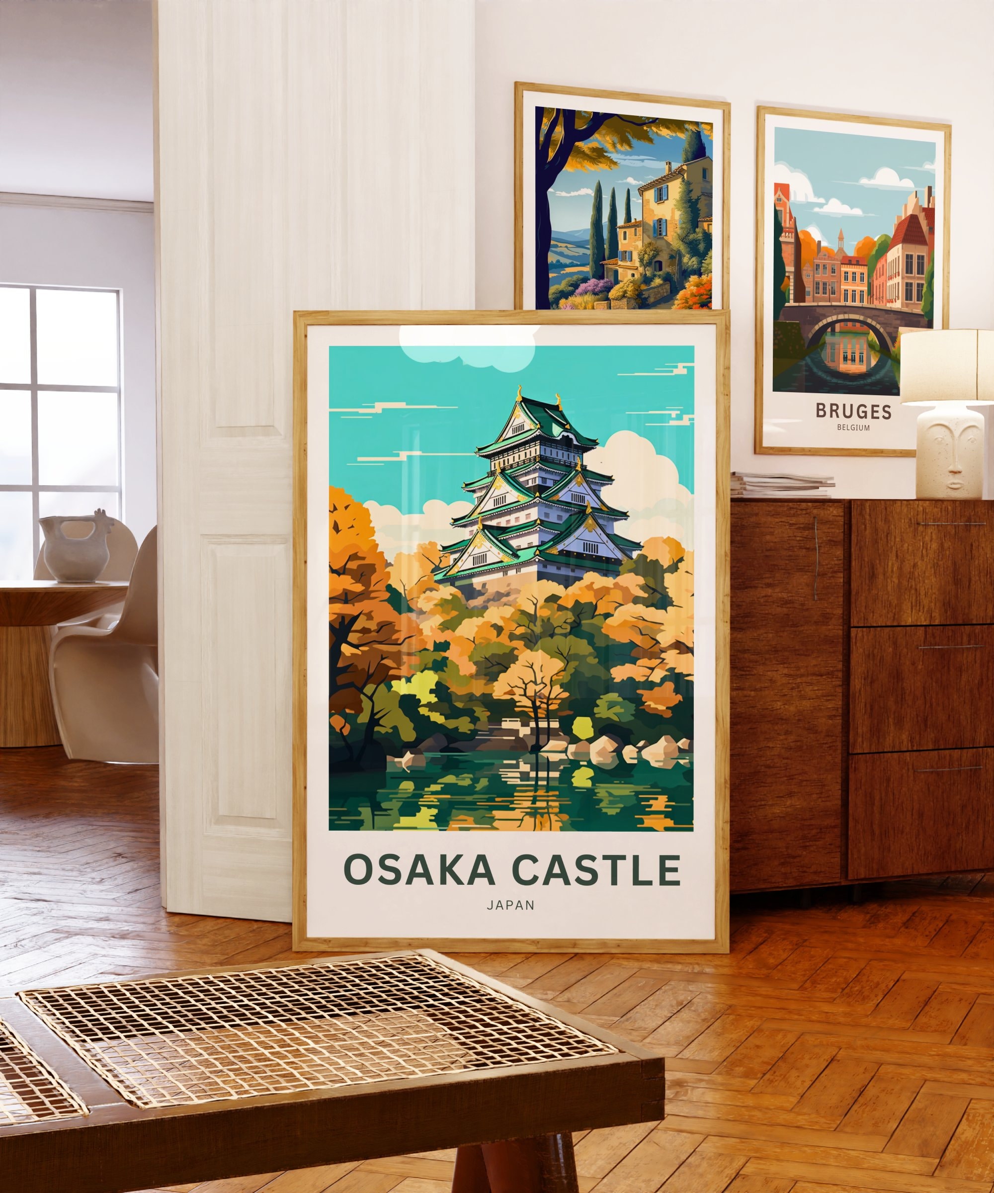 Osaka Castle Travel Print - Osaka Castle Poster, Japan Wall Art