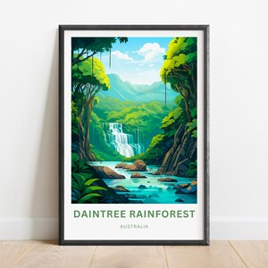 Daintree Rainforest Travel Print - Daintree Rainforest poster, Australia Wall Art, Framed present, Gift Australia Present