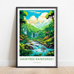 Daintree Rainforest Travel Print - Daintree Rainforest poster, Australia Wall Art, Framed present, Gift Australia Present